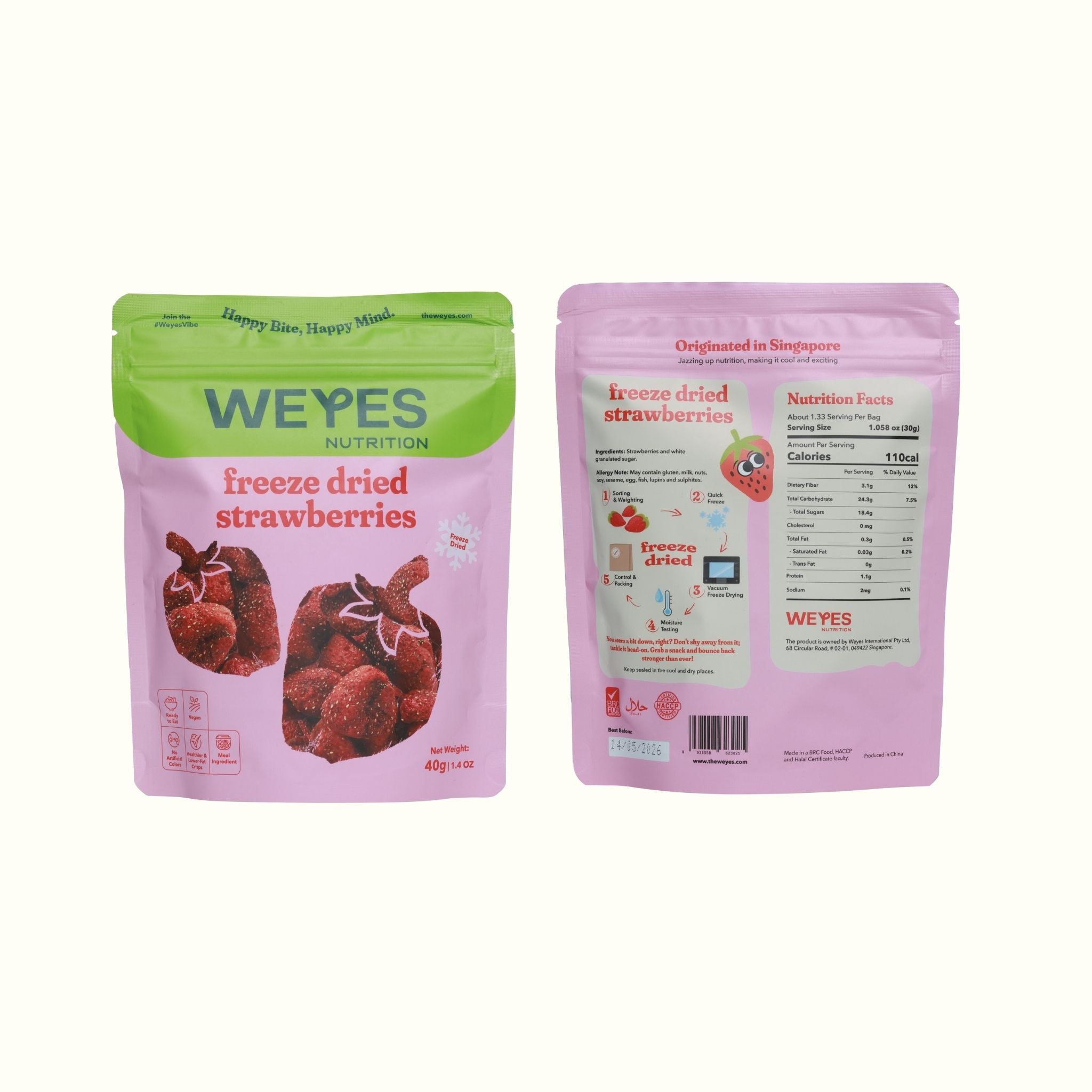Nấm vị BBQ, Nấm vị Sea Salt, Dâu tây sấy thăng hoa