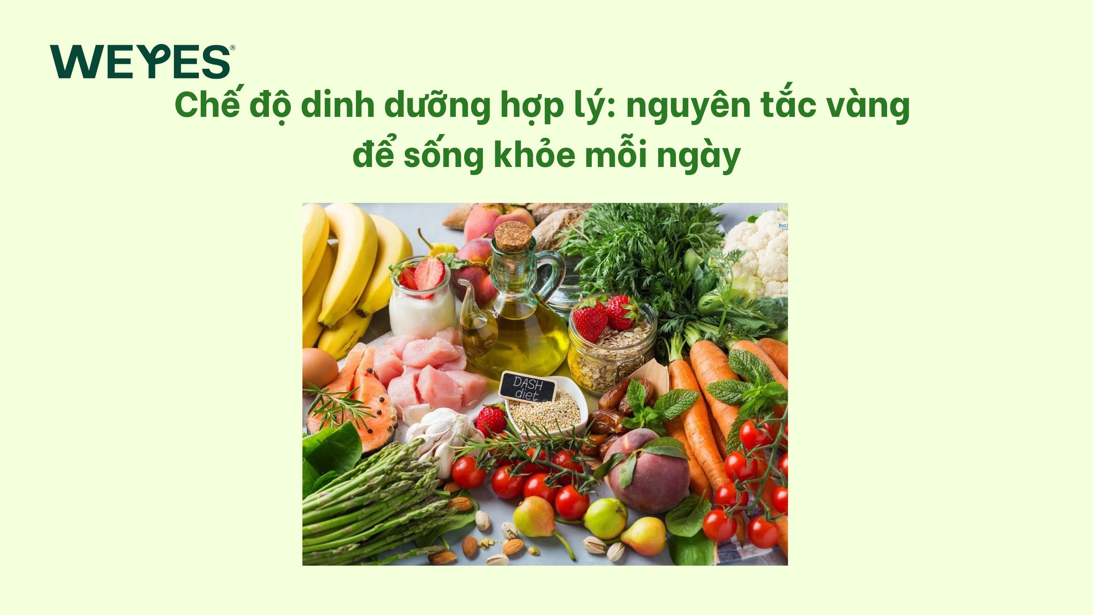 Chế độ dinh dưỡng hợp lý: nguyên tắc vàng để sống khỏe mỗi ngày