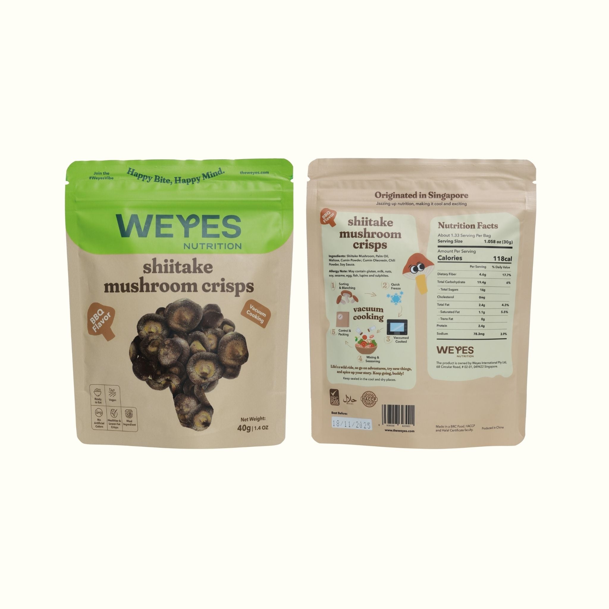 [Combo mix 3 loại] Nấm vị BBQ, Nấm vị Sea Salt, Dâu tây sấy thăng hoa